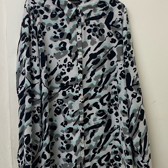 Christian Siriano Animal Print Blouse - Picture 1 of 11